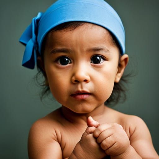 Baby Dancing Portrait in Professional Style