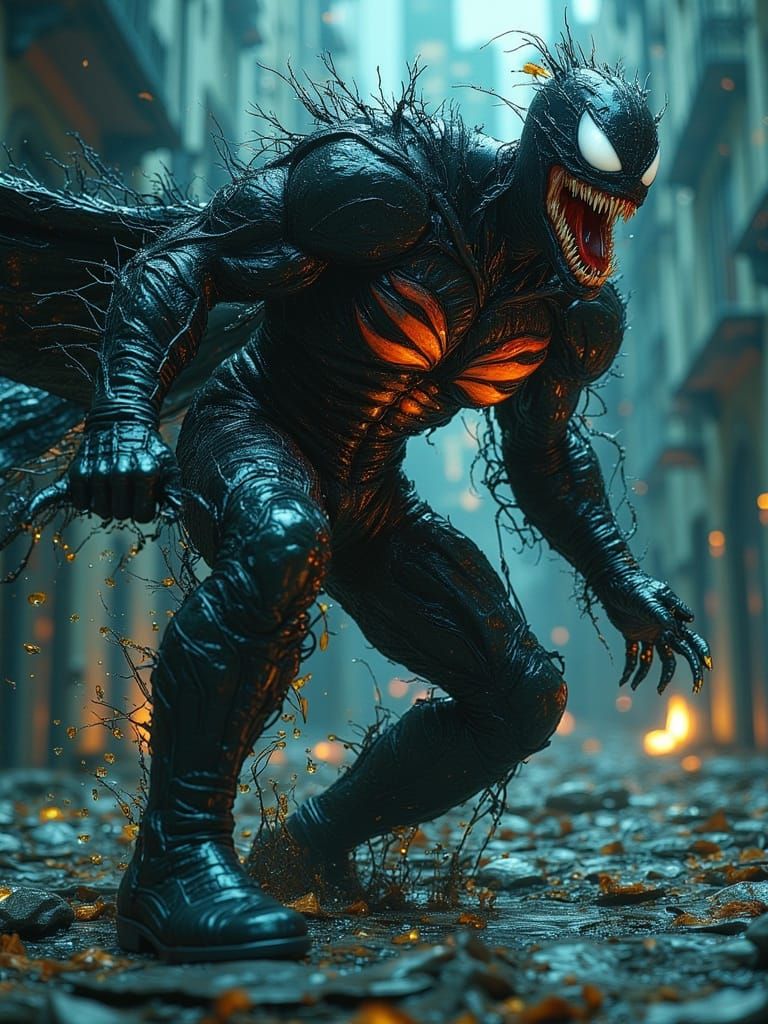 Batman Venom Hybrid in Epic Fight Scene