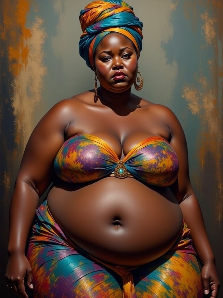 Empowered Warrior in a Neoclassical Masterpiece