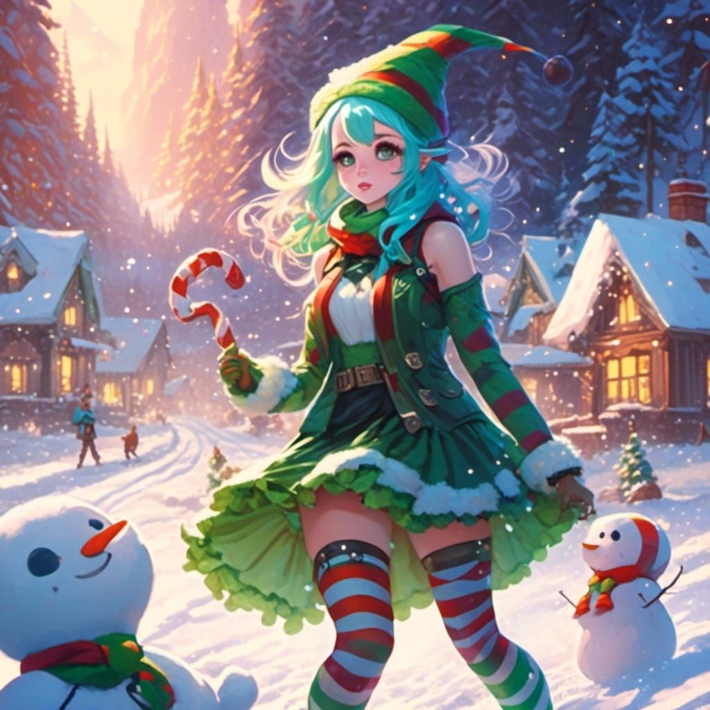Elf Minidress Fun at the North Pole