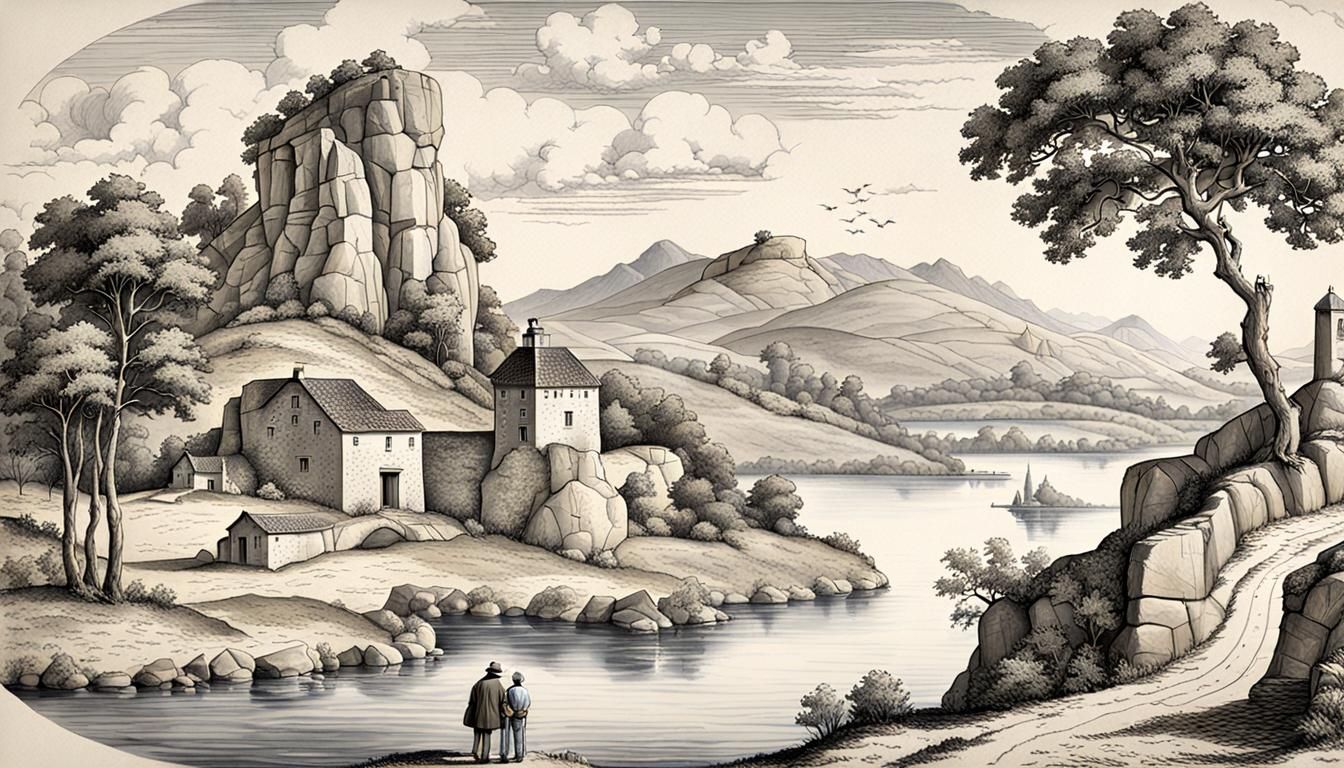 Surreal Landscape Reveals Hidden Face in Nature