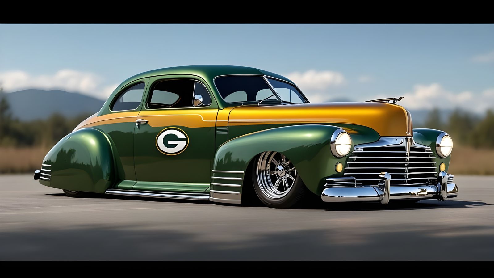 1946 Nash Ambassador Restomod in Packers Colors