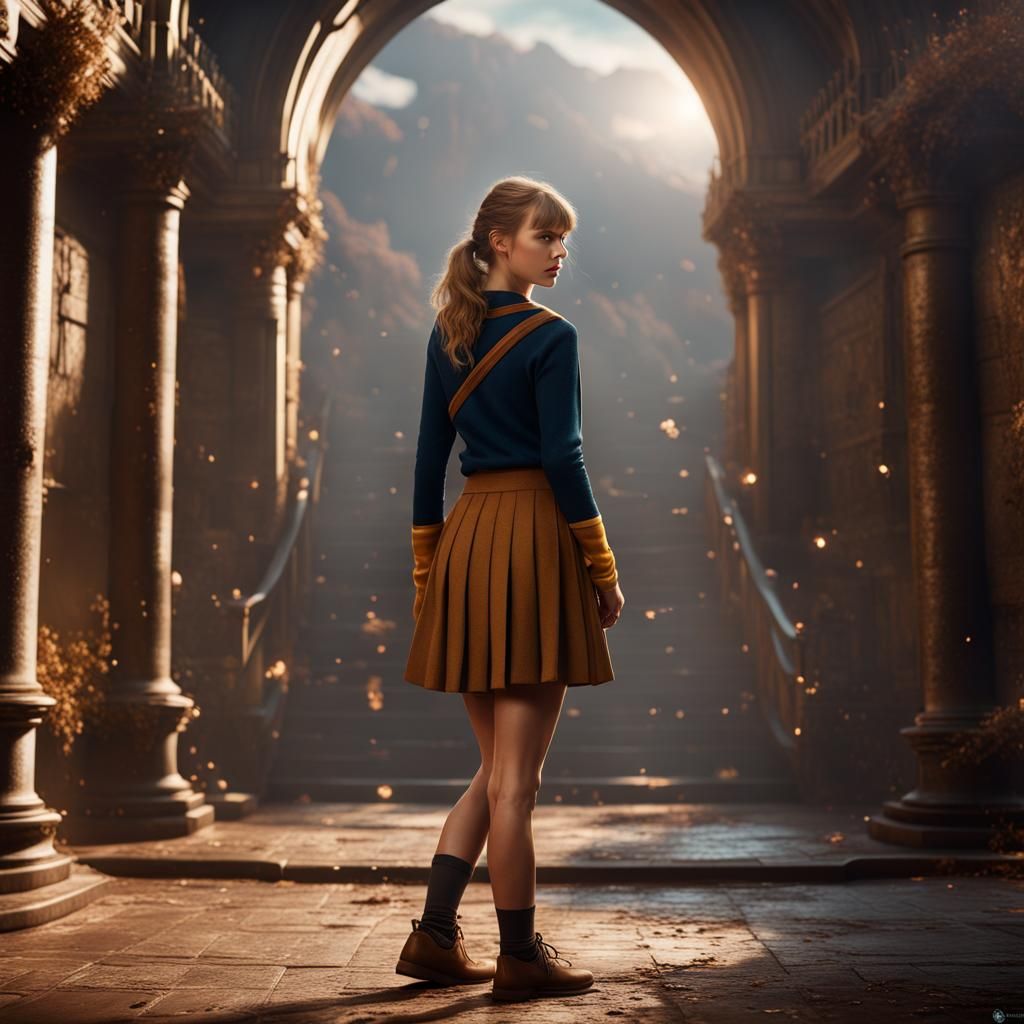Taylor Swift as Hermione Granger Fantasy Art