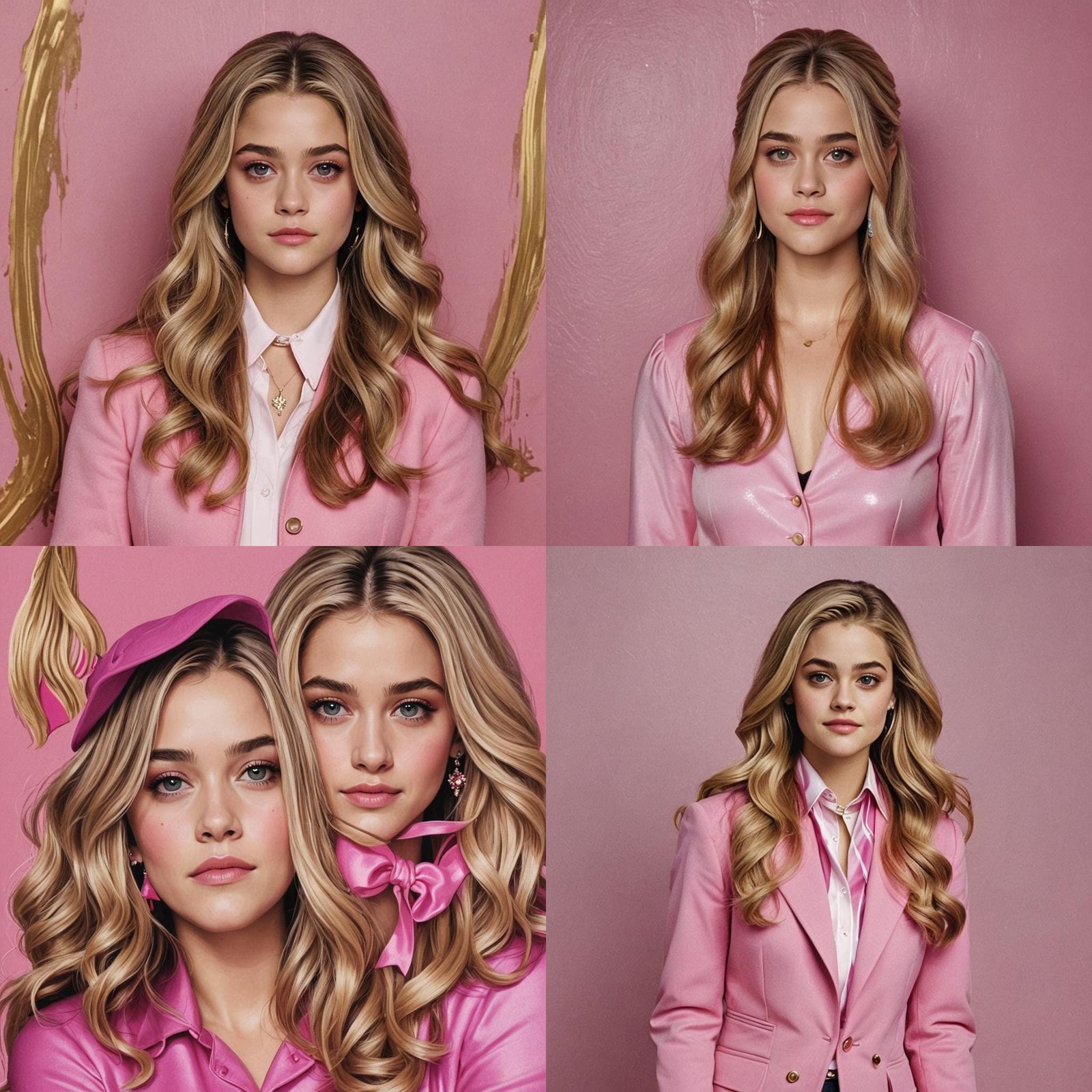 Josephine Langford as Elle Woods in Pink