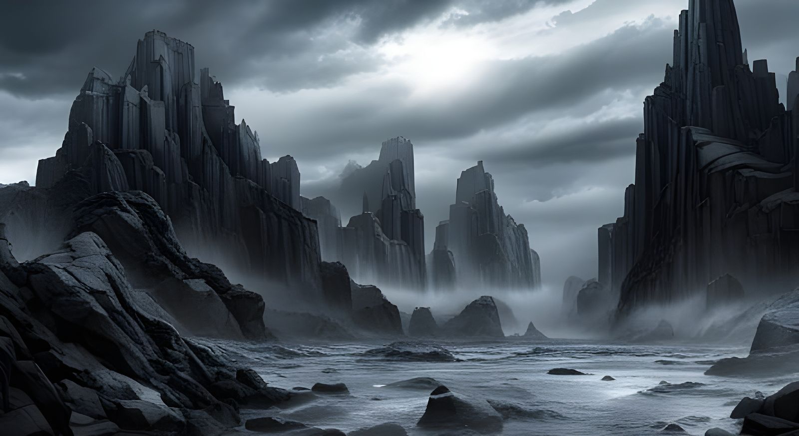 Knight vs Flying Serpent: Dark Fantasy Art