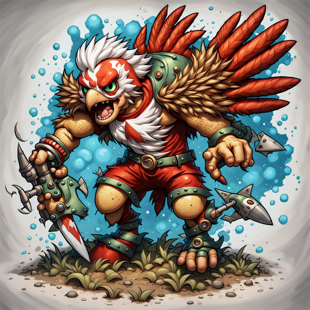 Mighty Creature Splash Art with Extreme Detail