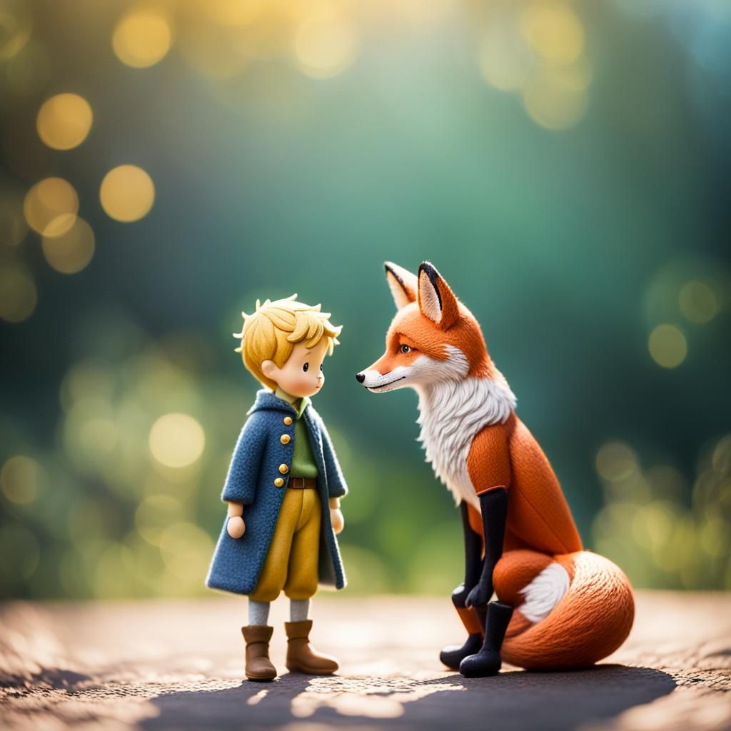 The Little Prince and Fox: Natural Light Photography