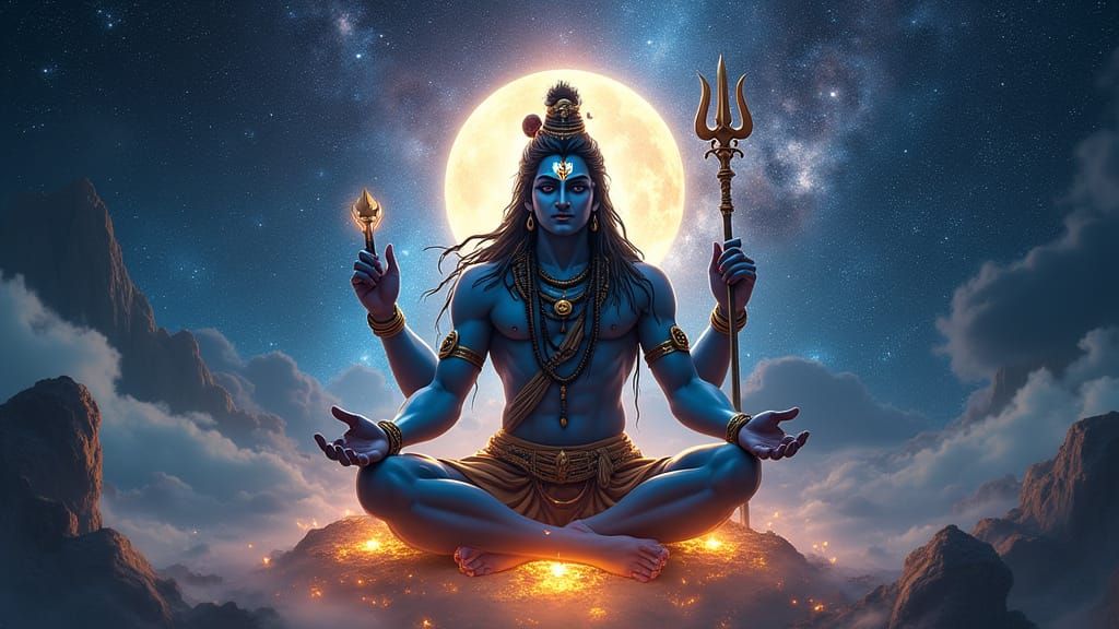 Lord Shiva in Cosmic Majesty