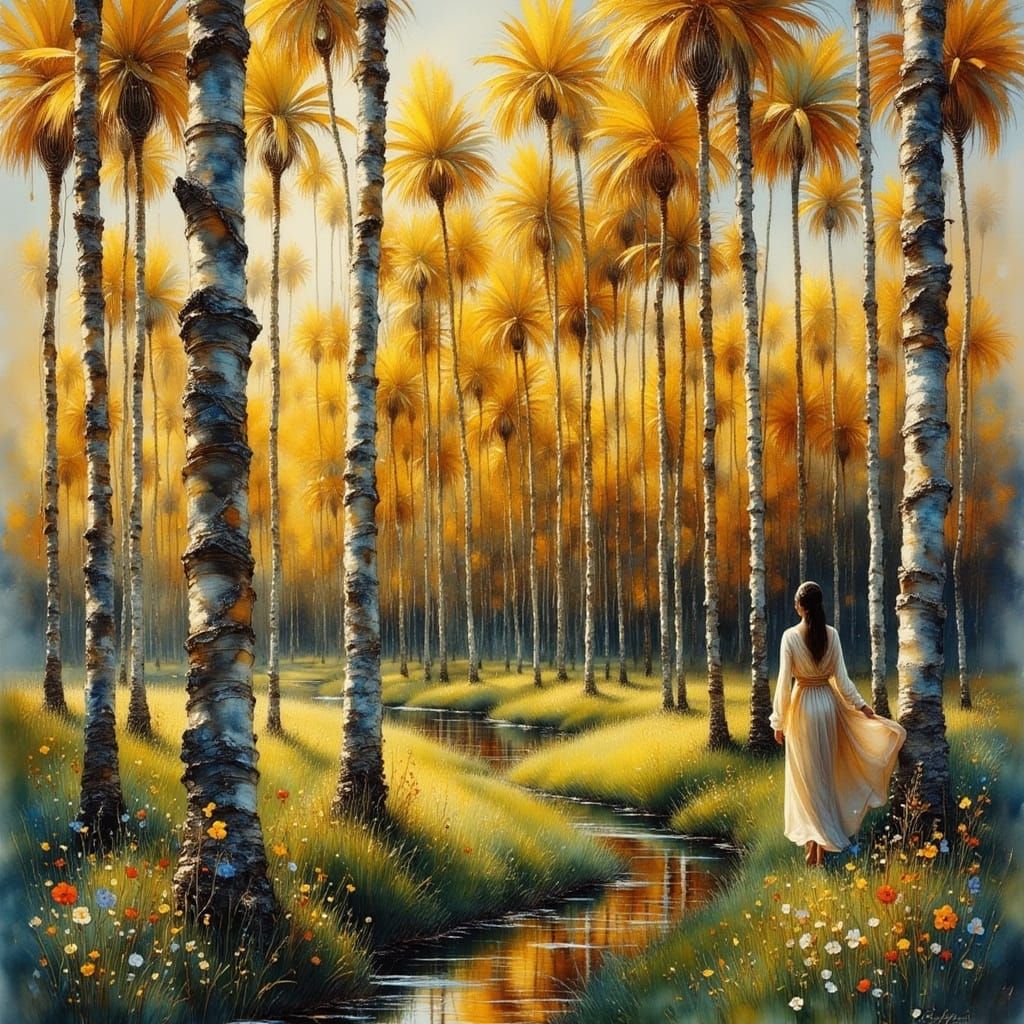 Moroccan Temple at Golden Hour in Digital Art Style