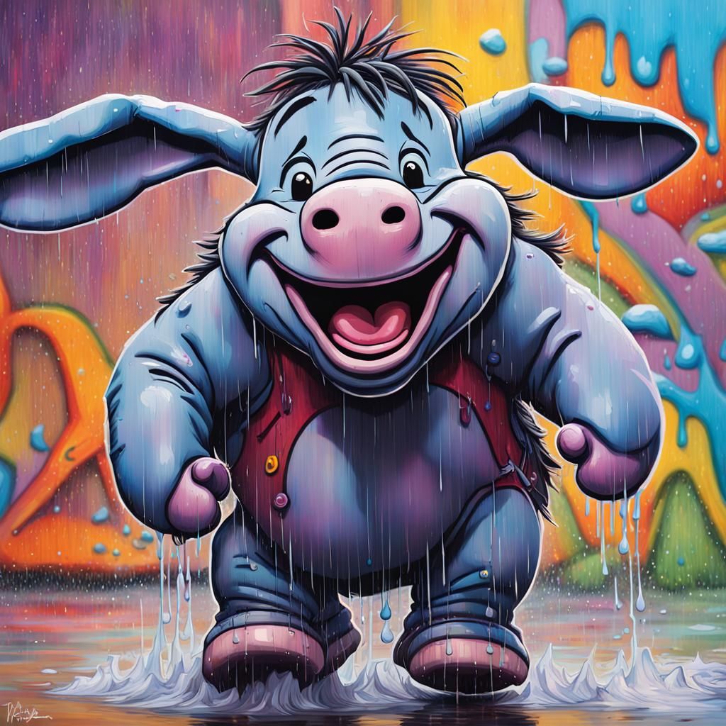 EEYORE LAUGHING FOR THE 1ST TIME