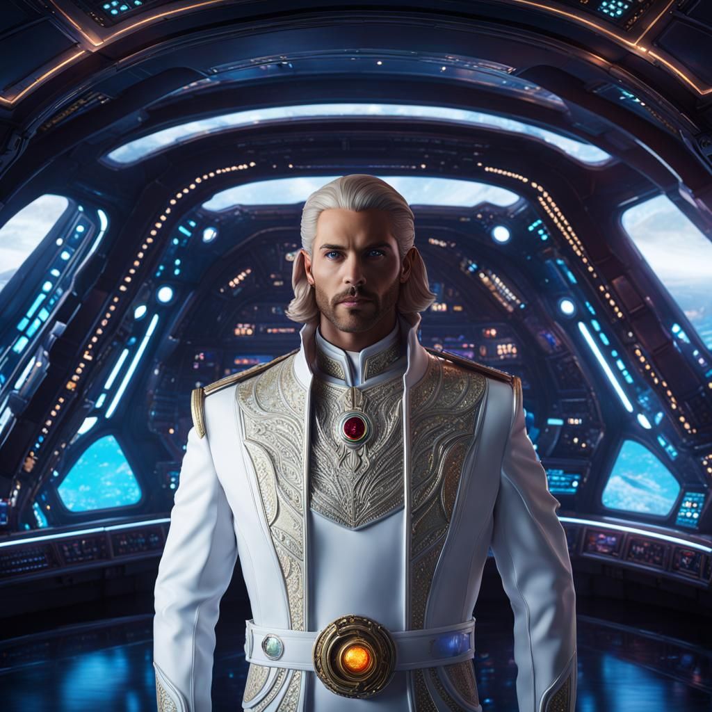 Nordic Prince on Atlantean Airship in Deep Space