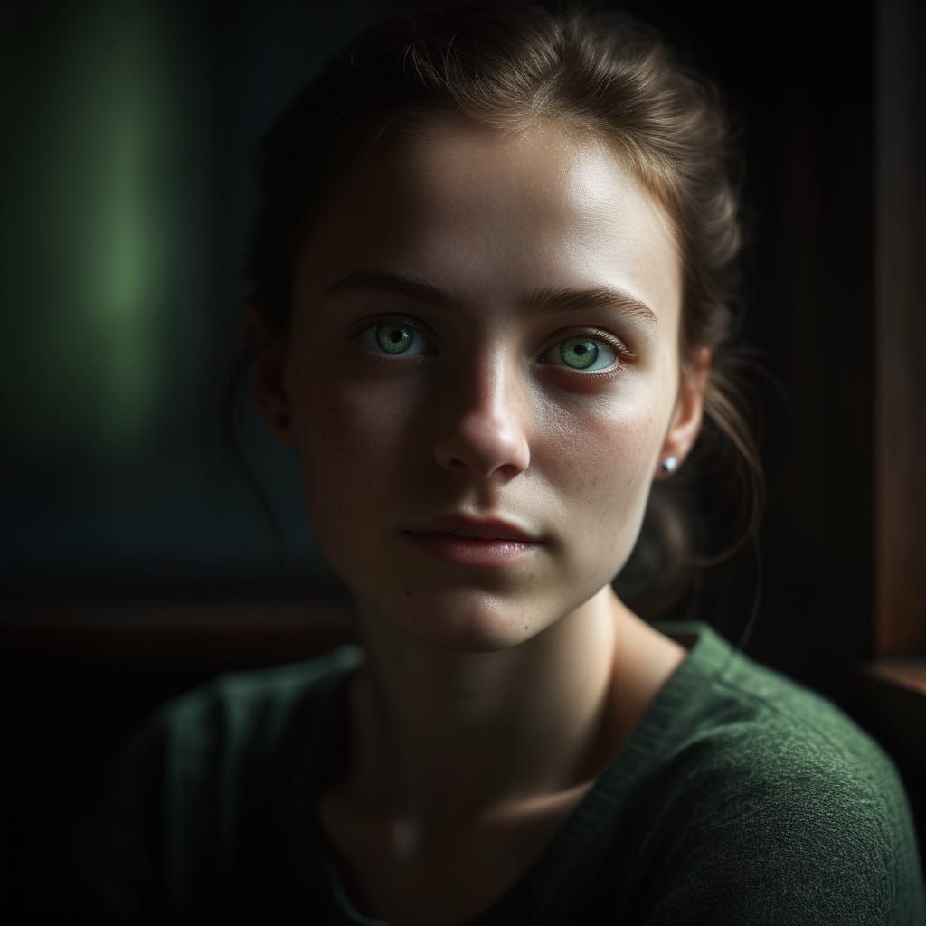 Hyper-Realistic Portrait in Alyssa Monks Style with Intense ...