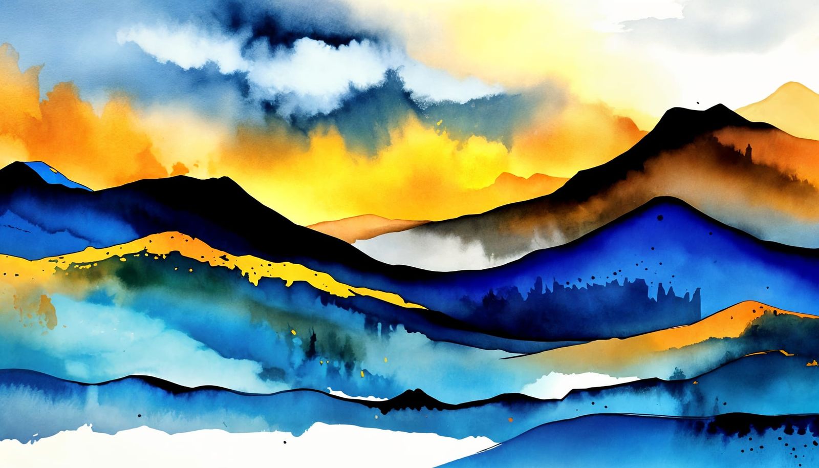 Alpine Bride Sleeps: Modern European Ink Painting