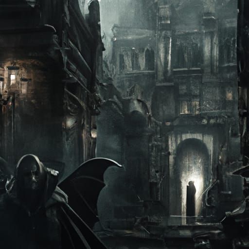 Dramatic Digital Painting of Phantom of the Opera