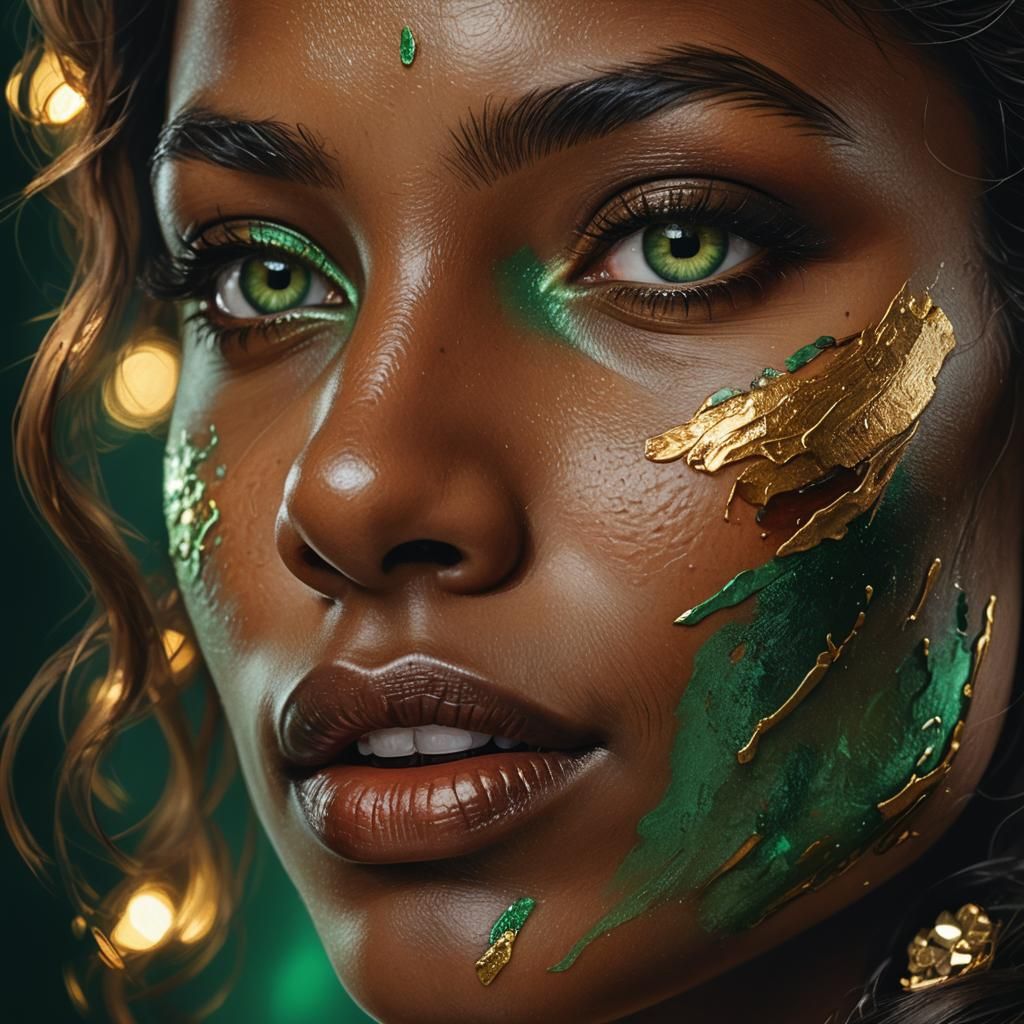 Woman's Portrait in Digital Oil Painting Style