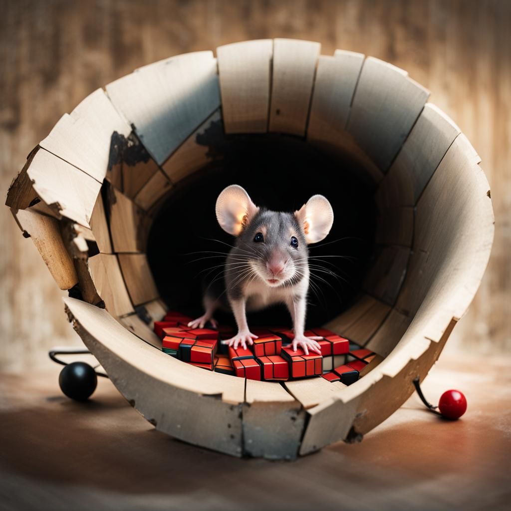 high resolution photograph of a Anthropomorphic mouse  (emer...