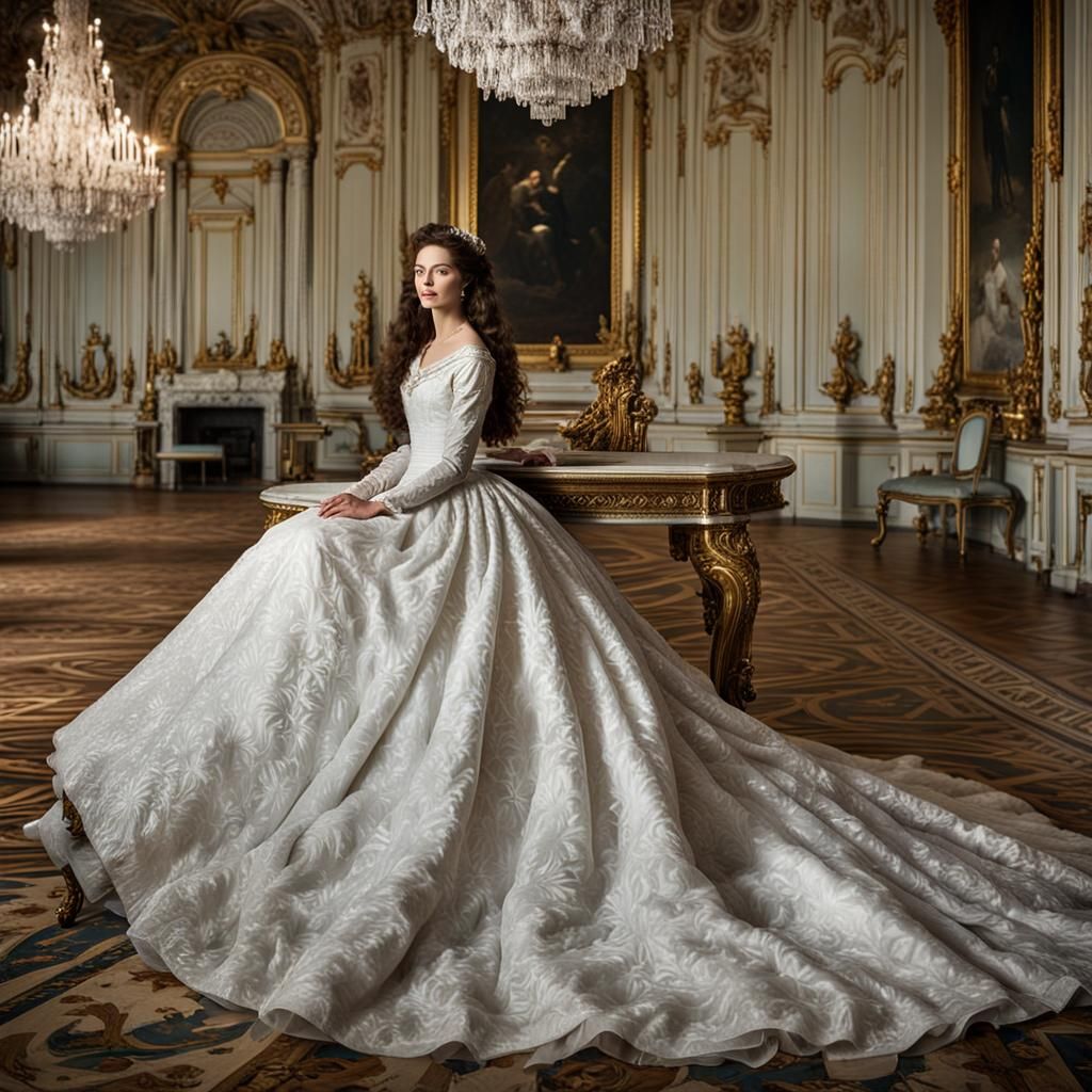 Empress Elisabeth of Austria in Romantic Portrait