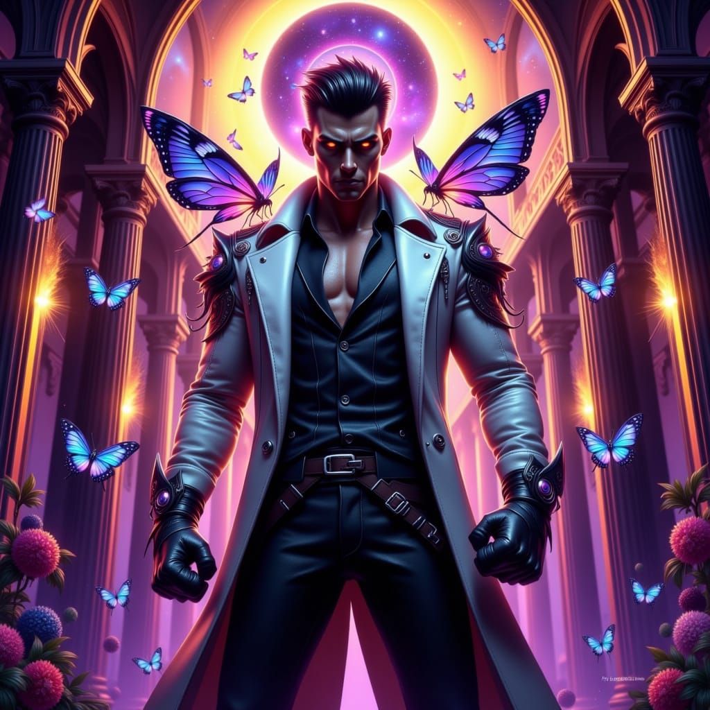 Cyberpunk Dark Fantasy Detective Masterpiece