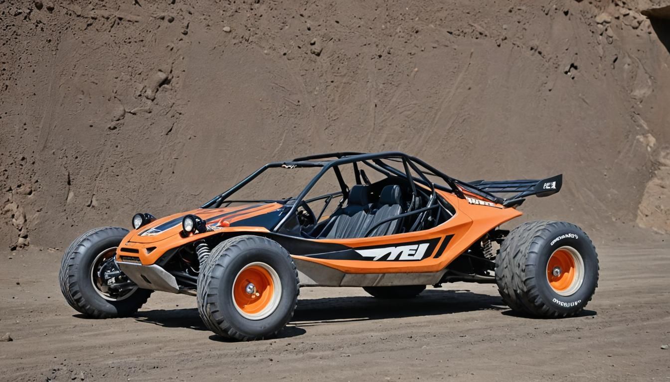 Orange Lunar Buggy with Black Chevrons