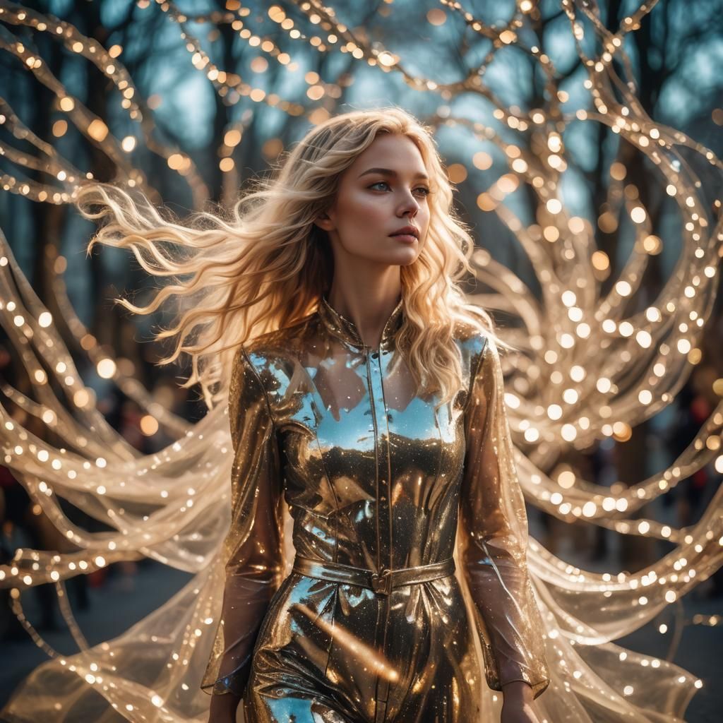 Blonde Fairy in Spaceship, Professional Photography