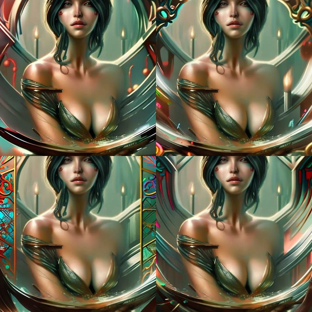 Time Goddess Trapped: Detailed Fantasy Concept Art