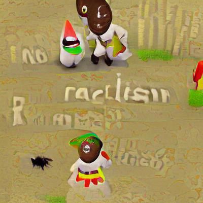 Conceptual Image Exploring the Theme of Racism