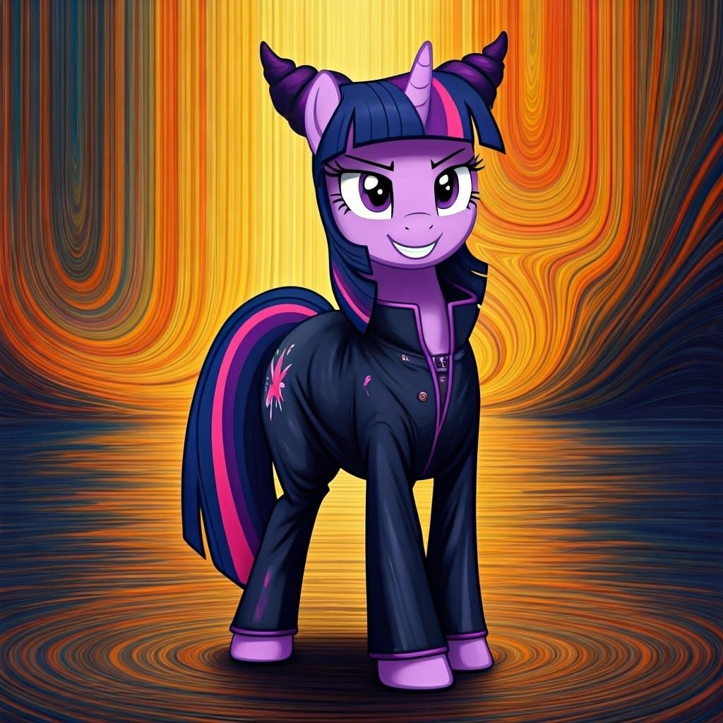 Surreal Pony Goddess Blends Street Fighter Flair with Dali's...