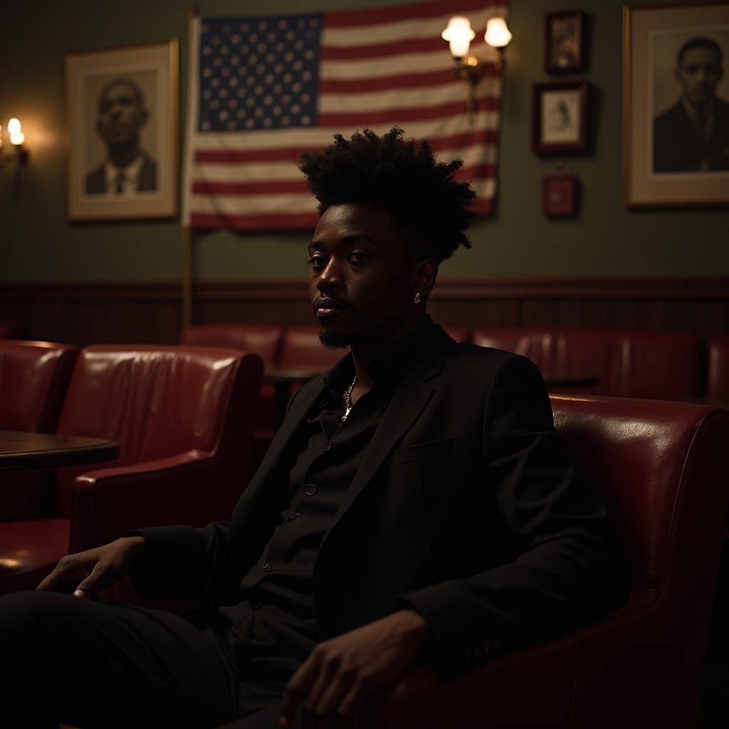 Surreal Portrait of African American Identity in a Haunting...