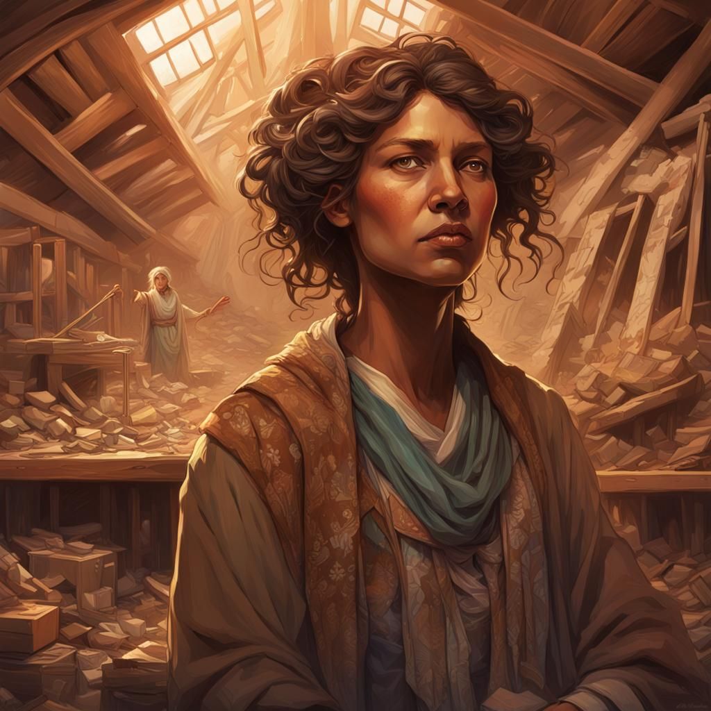 Celestial Spirit Guide Cleanses a Sad Mind