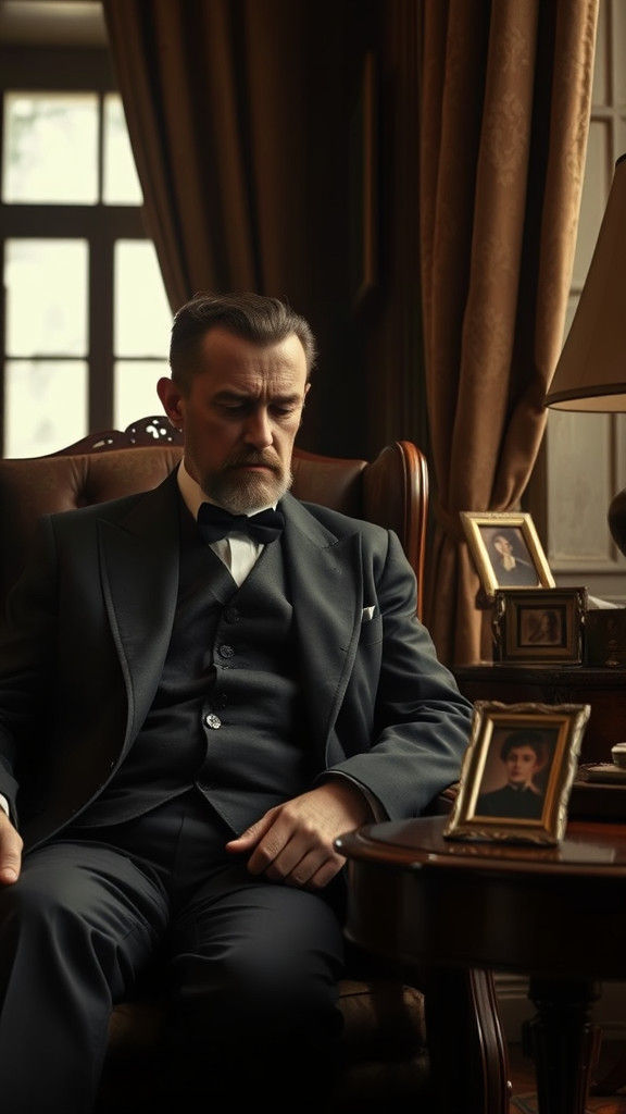 Bram Stoker Portrait in Cinematic Style