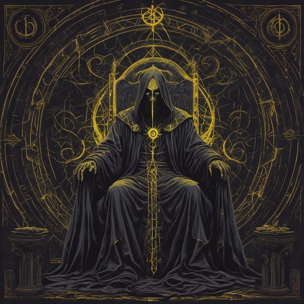 Hastur on Dark Throne: Lovecraftian Horror in Pop Art