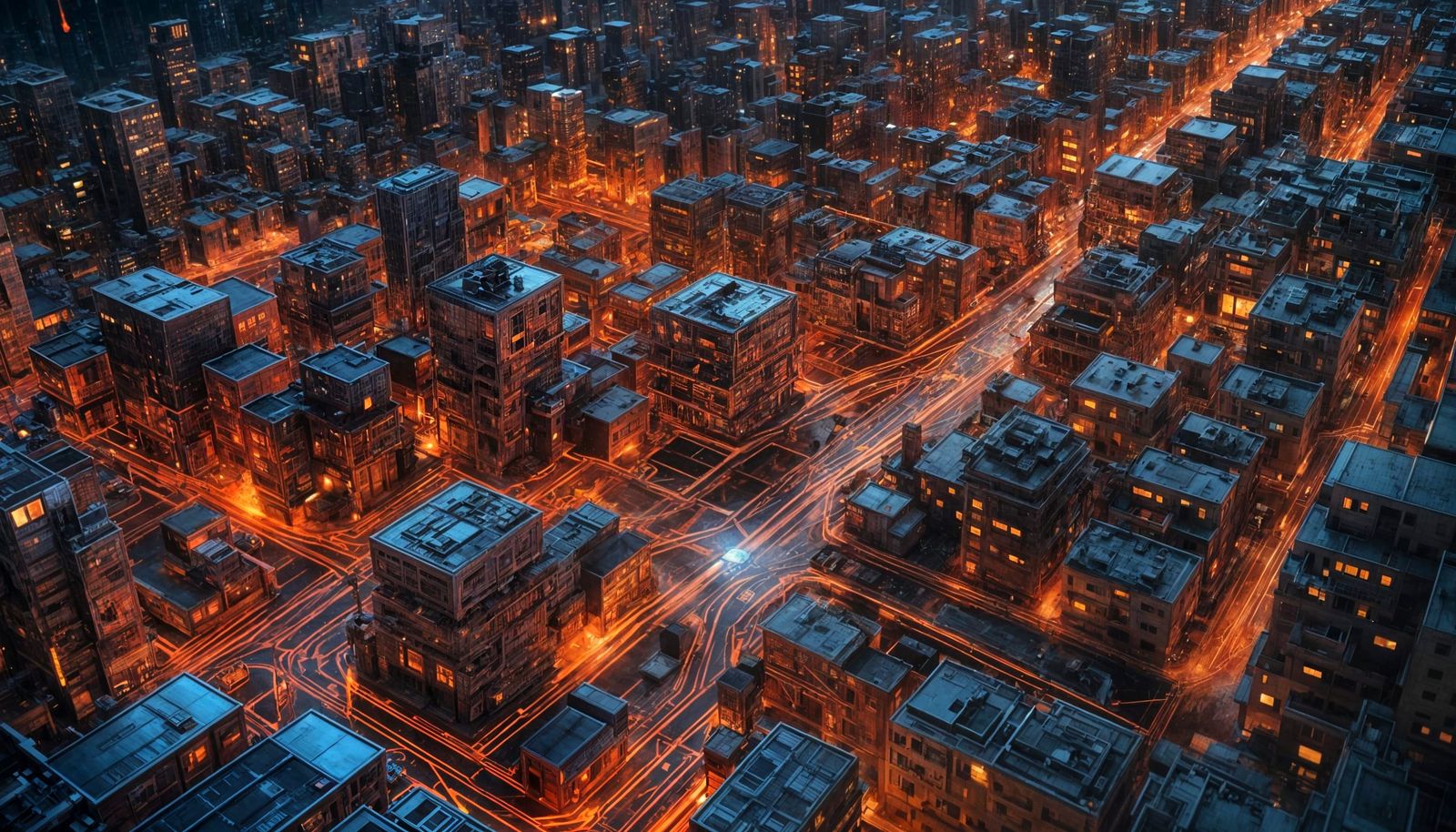 Surreal Digital Landscape of Information Flow