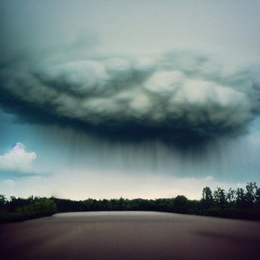 Sad Cloud Cries: Anthropomorphic Film Concept Art