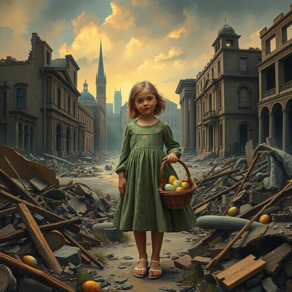 Easter in a War-Torn Cityscape