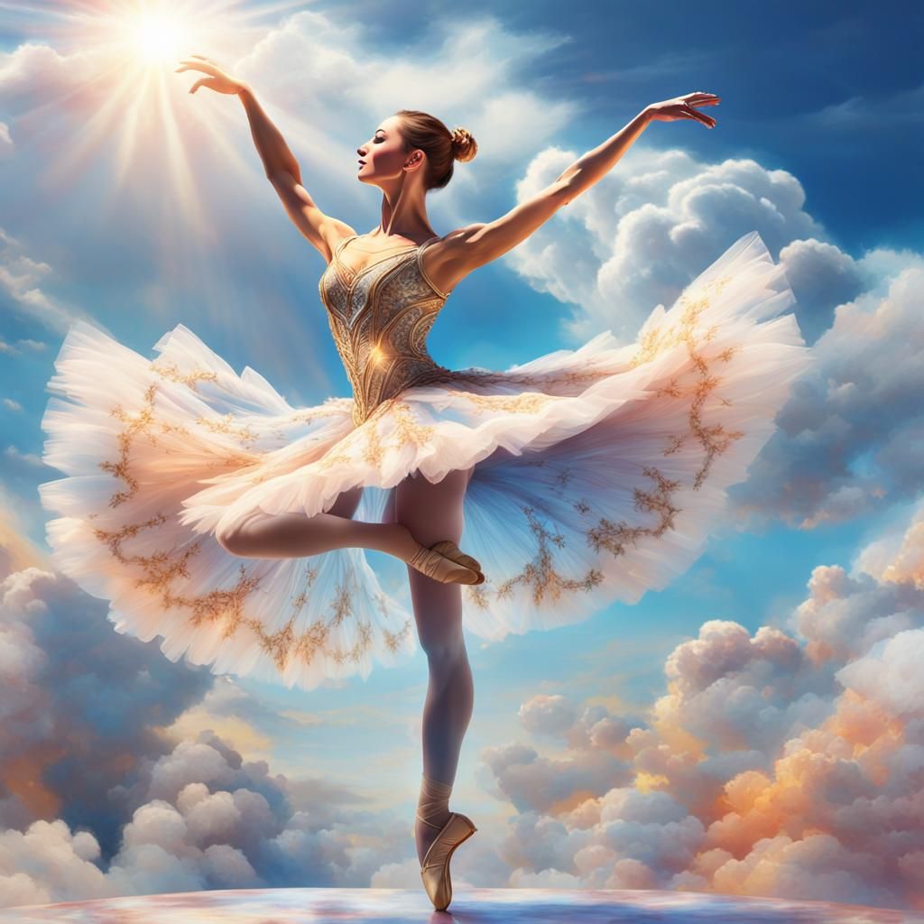 beautiful ballerina the dancing clouds