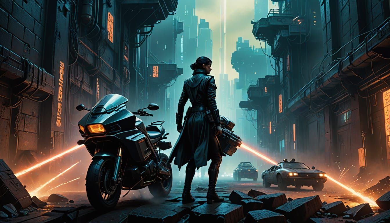 MIB Agent and Rani Lakshmibai in Epic Sci-Fi Battle