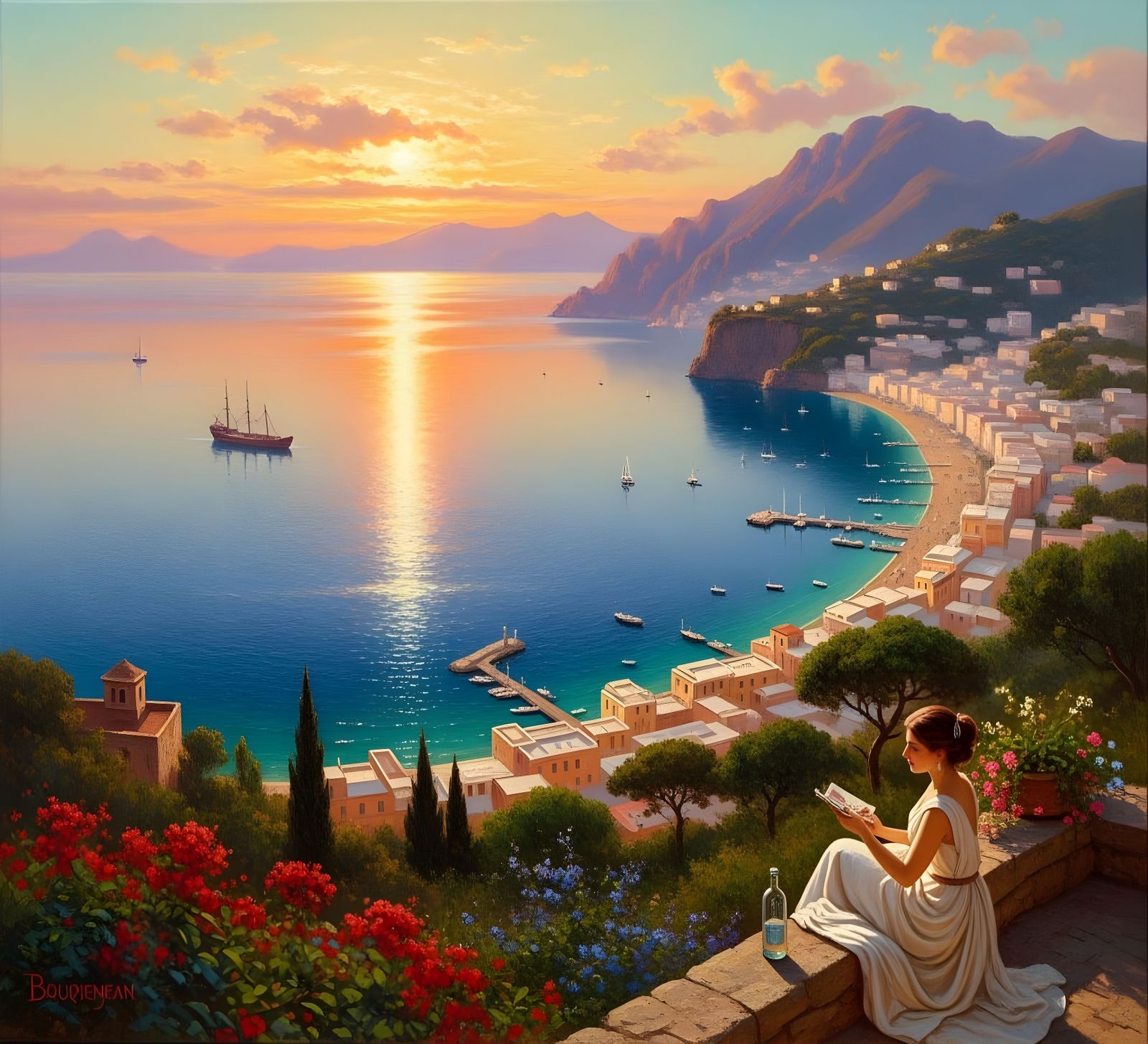 View on a Mediterranean Bay