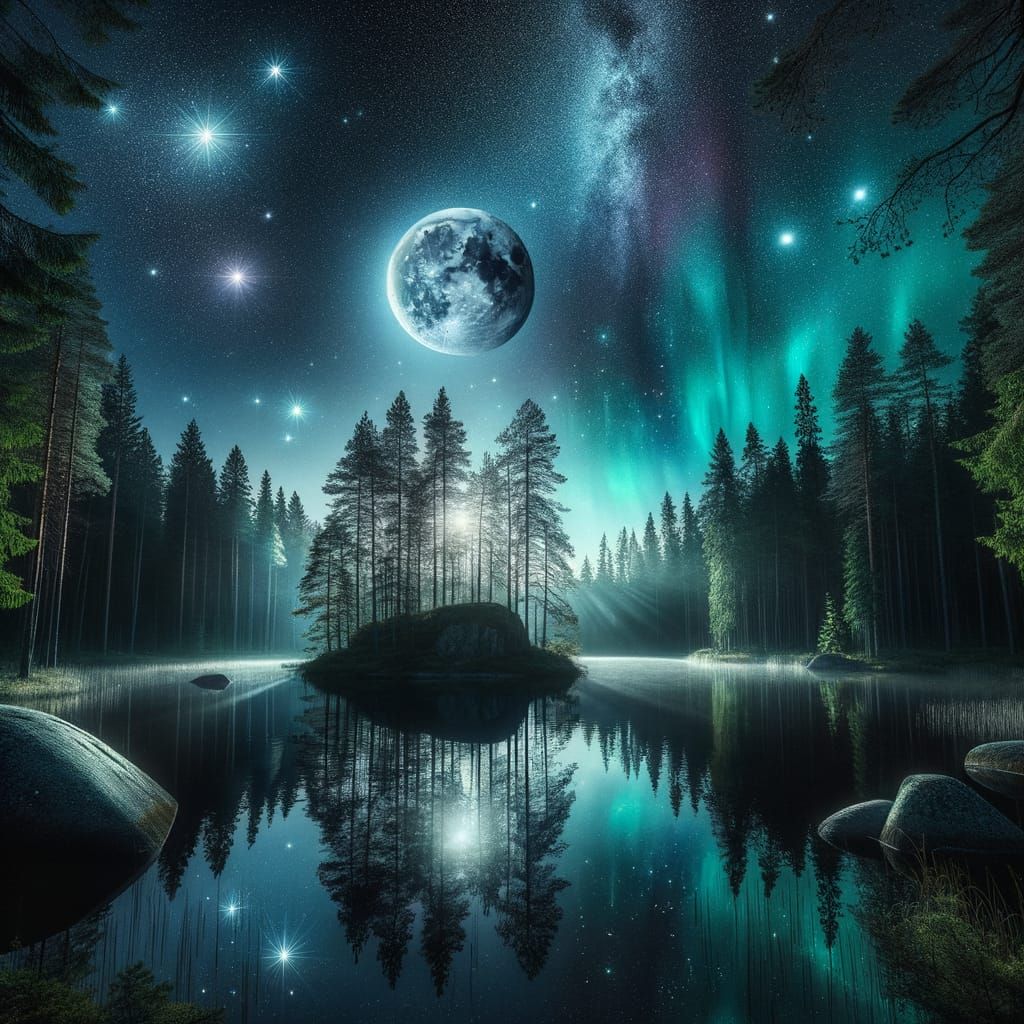 Enchanted Forest Cathedral at Dawn