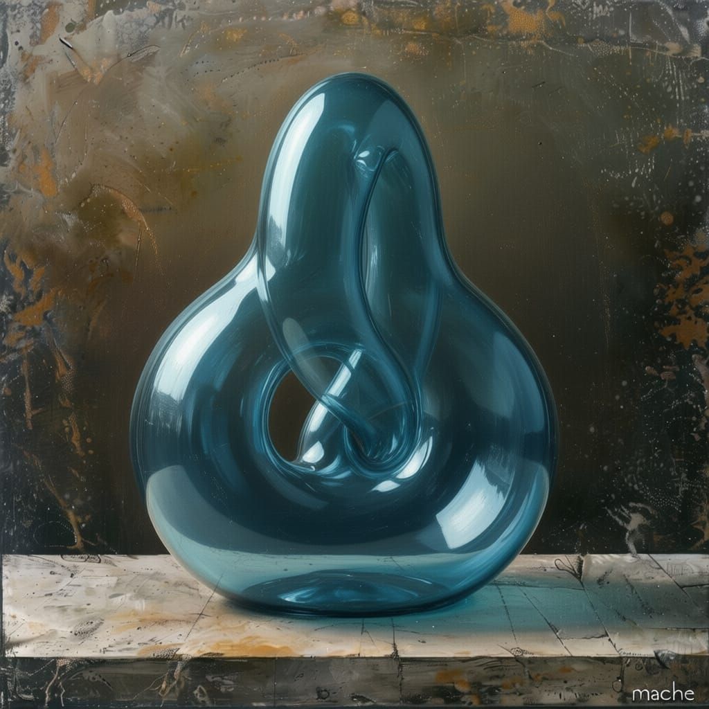 Translucent Klein Bottle Sculpture