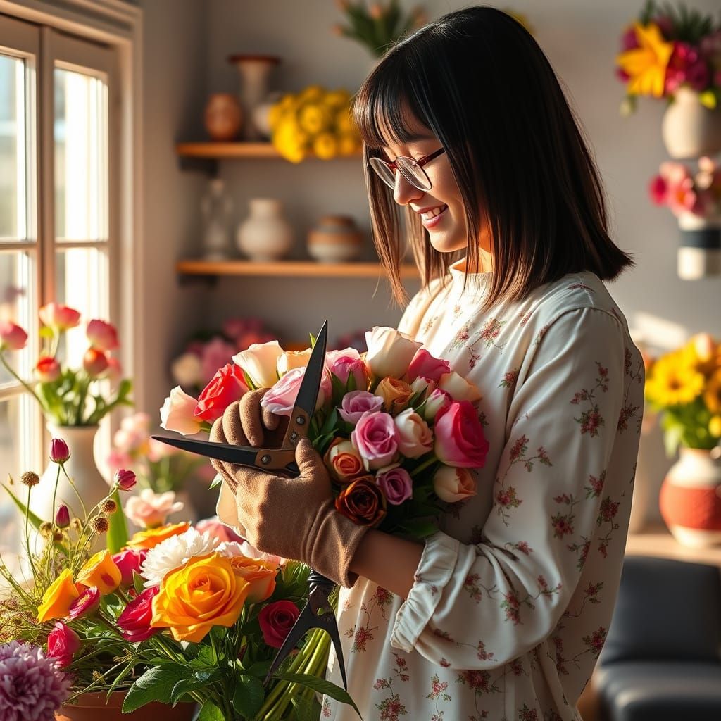 Floral Beauty in Soft Focus, Inspired by Impressionist Style