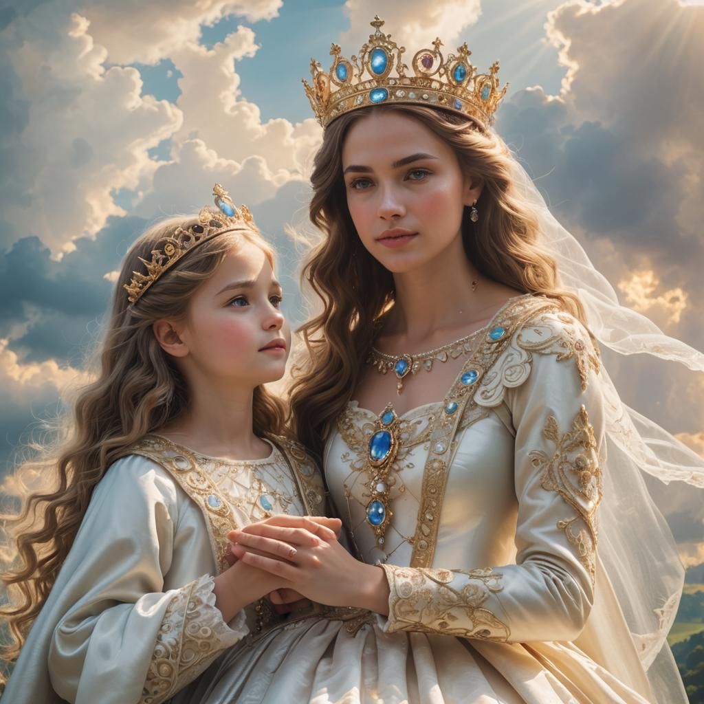 Queen and Princess in Heavenly Sunshine