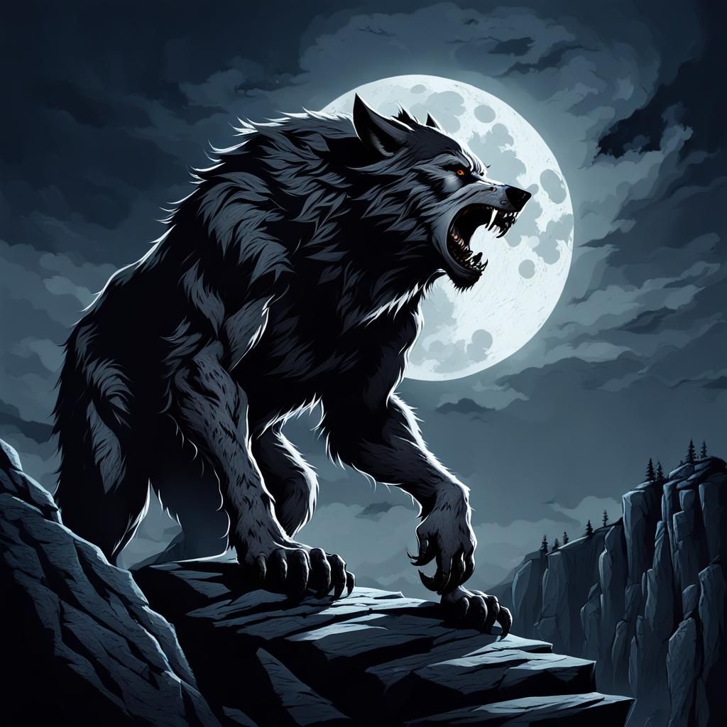 Werewolf Full Moon Howl