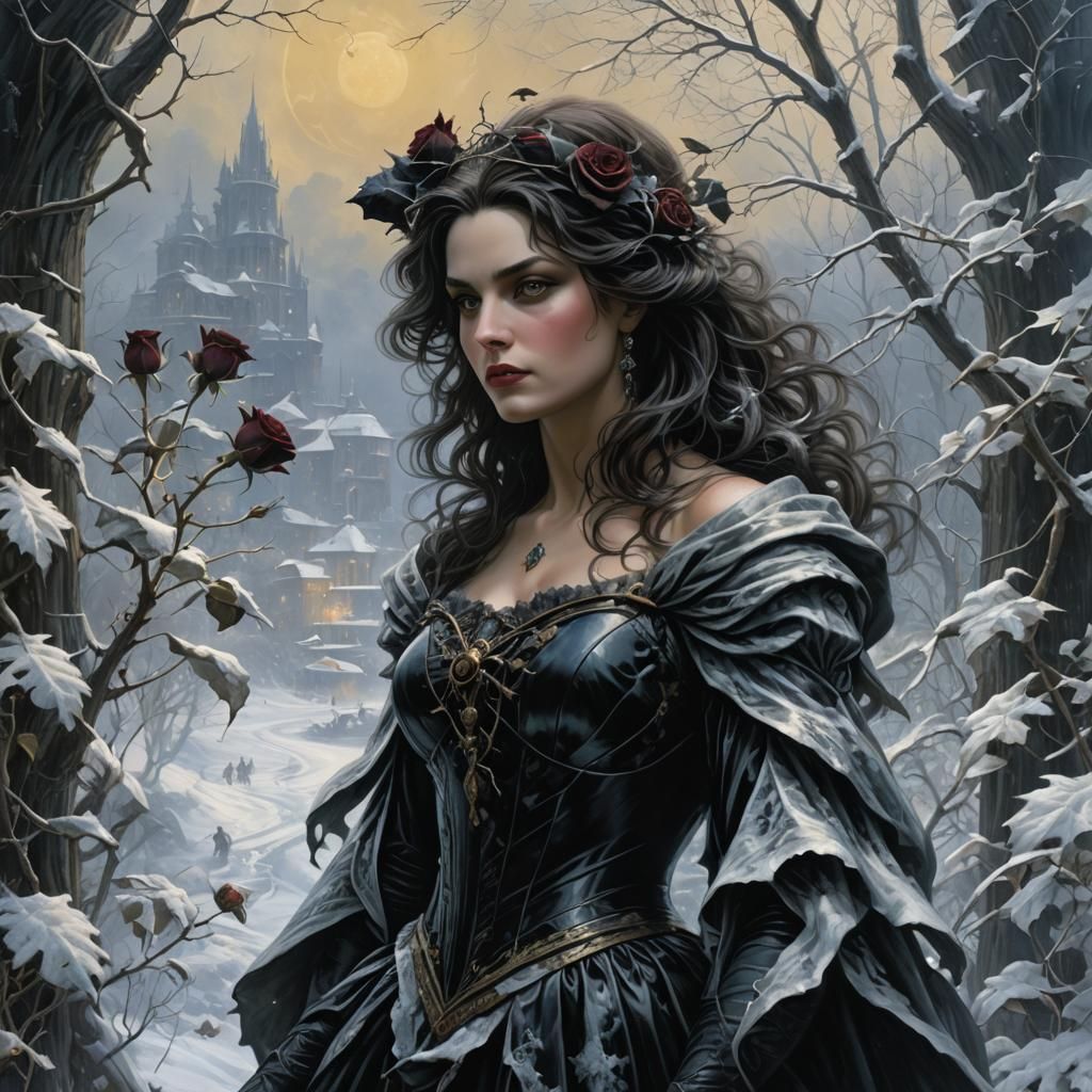 Winter's Touch: A Baccara Black Rose Portrait