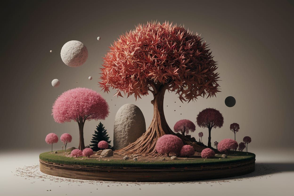 Mulchy Exotic Chipboard Landscape