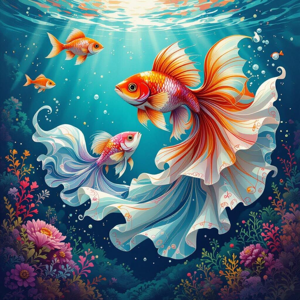 Vibrant Fish Perform Underwater Ballet in Dreamy Colors