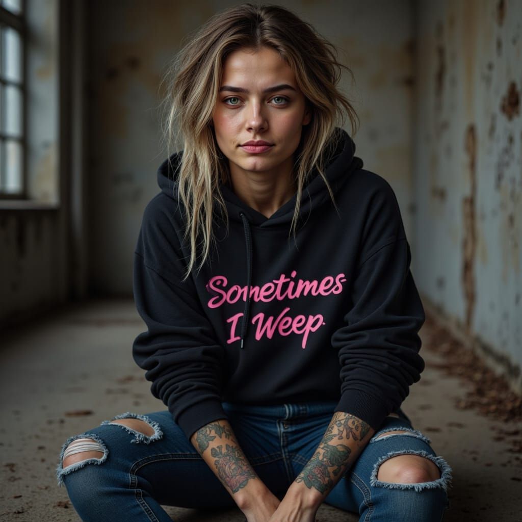 Melancholy Woman with Vivid Emotion in 4K