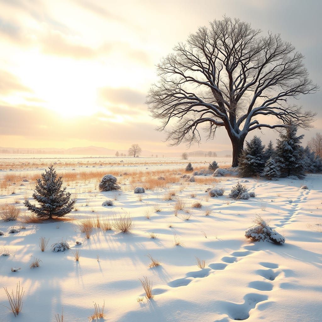 Winter Wonderland in a Matte Aesthetic