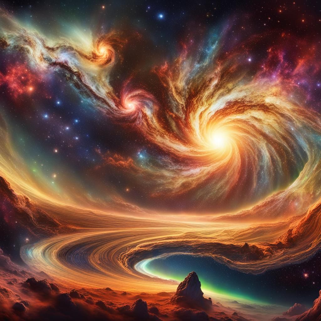 Visualization of energy waves caused by gravity