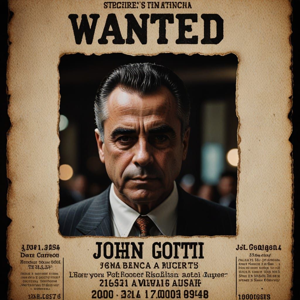 Wanted poster John Gotti