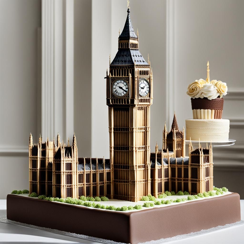 Big Ben Reimagined as a Delicious Cake Tower